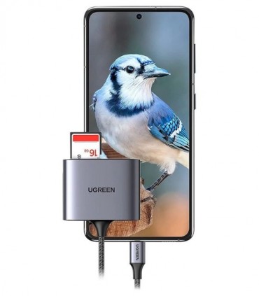 هاب 3 پورت Type C به USB با درگاه کارت حافظه یوگرین 80798 CM387