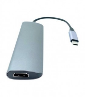 هاب 5 پورت Type C به 3.0 USB با پورت HDMI با قابلیت PD کی نت K-MFCMS105