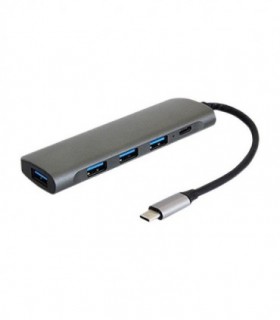 هاب 5 پورت Type C به 3.0 USB با قابلیت PD کی نت K-MFCMS305