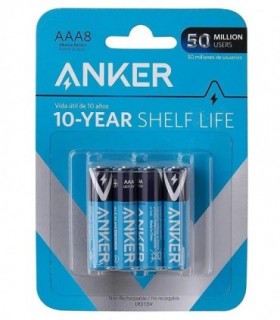 باتری نیم قلمی آلکالاین انکر BH13 بسته 8 عددی