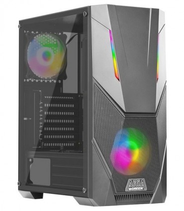 کیس کامپیوتر گیمینگ گرین ARIA