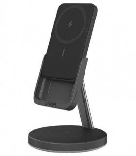 پاور بانک و پایه نگهدارنده بی سیم به همراه آداپتور انکر 633 B25A72 با ظرفیت 5000 میلی آمپر ساعت