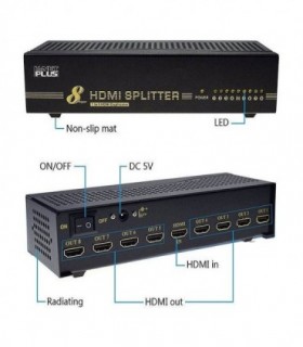 اسپلیتر 8 پورت HDMI کی نت پلاس KP-S648