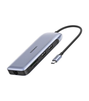 هاب 9 پورت Type C به 3.0 USB با پورت HDMI و VGA و DisplayPort و LAN و درگاه کارت حافظه با قابلیت PD یوگرین 70301 CM274