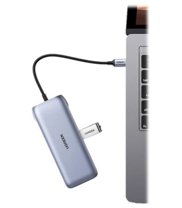 هاب 9 پورت Type C به 3.0 USB با پورت HDMI و VGA و DisplayPort و LAN و درگاه کارت حافظه با قابلیت PD یوگرین 70301 CM274