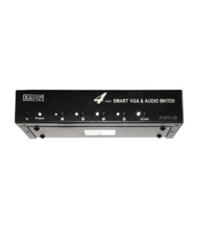 سوئیچ 4 پورت VGA با خروجی صدا بافو BF-S401