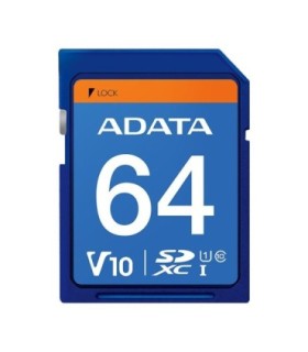 کارت حافظه SDXC ای دیتا Premier کلاس 10 سرعت 100MBps ظرفیت 64 گیگابایت