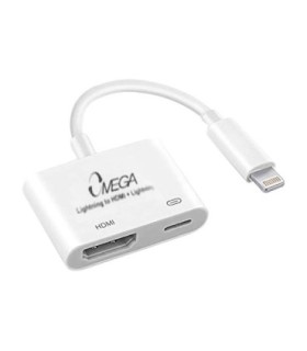 تبدیل Iphone Lightning به Iphone Lightning و HDMI امگا OM-LH001