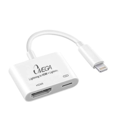 تبدیل Iphone Lightning به Iphone Lightning و HDMI امگا OM-LH001