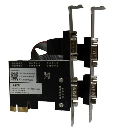 کارت 4 پورت PCIe به سریال 9 پین بافو BF-E804