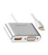 تبدیل Type C به HDMI و VGA یوگرین CM162