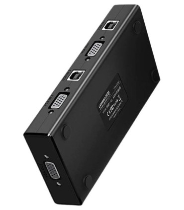 کی وی ام سوئیچ 4 پورت VGA با پورت USB همراه کابل یوگرین 50280 CM154