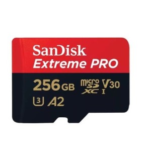کارت حافظه microSDXC سن دیسک Extreme PRO کلاس 10 سرعت 200MBps ظرفیت 256 گیگابایت همراه با آداپتور SD