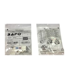 باکس پریز شبکه روکار تک پورت + کیستون Cat6 بافو