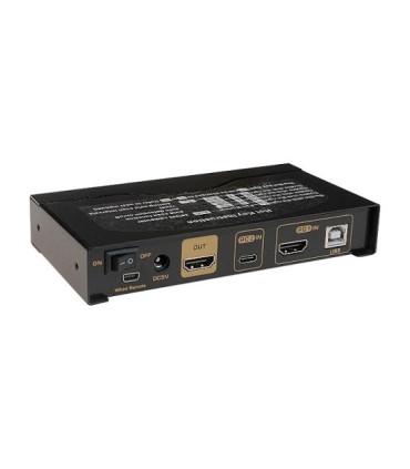 کی وی ام سوئیچ 2 پورت DisplayPort و HDMI اتوماتیک همراه کابل کی نت پلاس KP-SWKCHD02