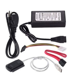 تبدیل USB 2.0 به SATA و IDE همراه آداپتور کی نت K-COU20IDE