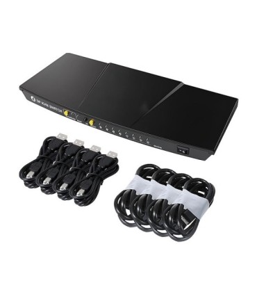 کی وی ام سوئیچ 4 پورت DisplayPort همراه کابل لایمستون LS-PK41