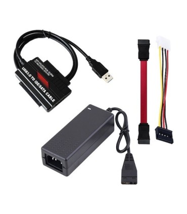 تبدیل USB 3.0 به SATA و IDE همراه آداپتور کی نت K-COID30SA