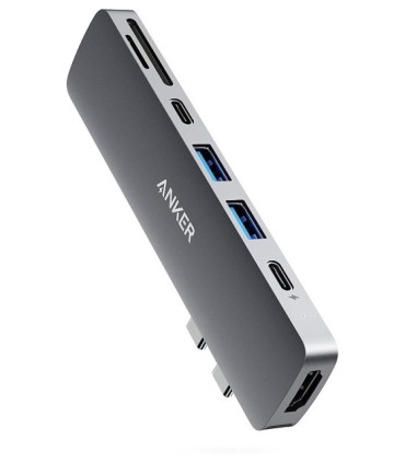 هاب 7 پورت Type C به USB 3.0 با پورت Type C و HDMI و درگاه کارت حافظه با قابلیت PD انکر A8371 547