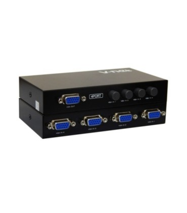 سوئیچ 4 پورت VGA دستی وی نت V-SWVGAM04