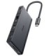 هاب 9 پورت Type C به USB 3.2 - 2.0 با پورت HDMI و Type C و LAN و درگاه کارت حافظه با قابلیت PD انکر 552 A8373