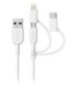 کابل تبدیل USB به Iphone Lightning و Type-C و Micro USB راوپاور RP-CB021