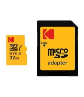کارت حافظه microSDHC کداک Premium Performance کلاس 10 سرعت 90MBps ظرفیت 32 گیگابایت همراه با آداپتور SD