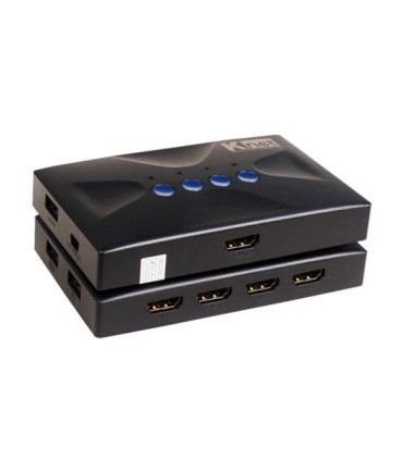 کی وی ام سوئیچ 4 پورت HDMI دستی همراه کابل کی نت K-SWKHM004