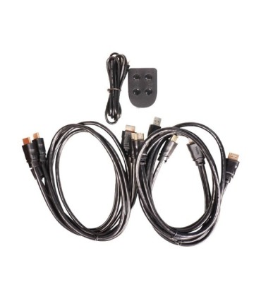 کی وی ام سوئیچ 4 پورت HDMI دستی همراه کابل کی نت K-SWKHM004
