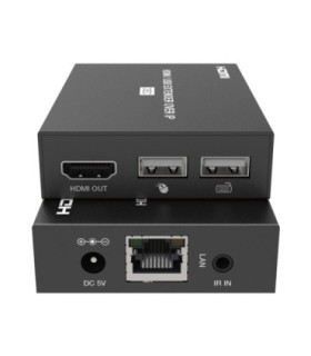 افزایش طول HDMI KVM بر روی کابل شبکه TCP/IP تا 150 متر با ریموت کنترل فرانت FN-EK115