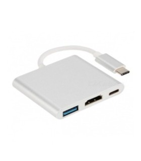 هاب 3 پورت Type C به 3.0 USB با پورت HDMI با قابلیت PD لایمستون LS-UCH