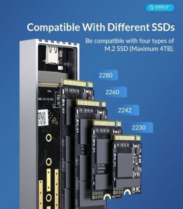 باکس NVMe M.2 SSD اوریکو M233C3-G4