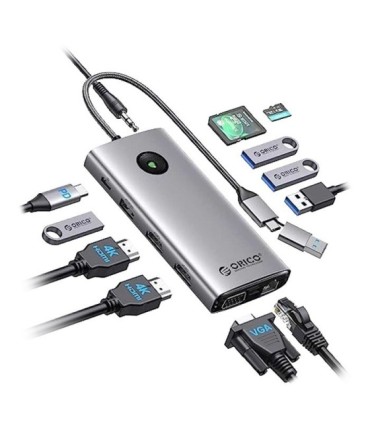 هاب 12 پورت Type C اوریکو DPL12