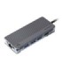 هاب 8 پورت Type C به USB 3.0 با پورت Type C و HDMI و LAN و درگاه کارت حافظه اوریکو WB-8P-V1