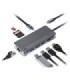 هاب 8 پورت Type C به USB 3.0 با پورت Type C و HDMI و LAN و درگاه کارت حافظه اوریکو WB-8P-V1