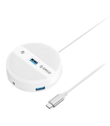 هاب 4 پورت Type-C با پورت میکروفون اوریکو YS4-C3-10