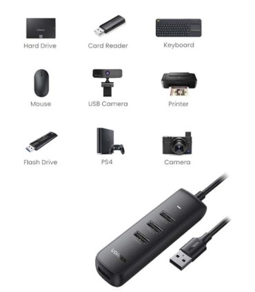هاب 4 پورت USB 3.0 یوگرین 80658 CM416