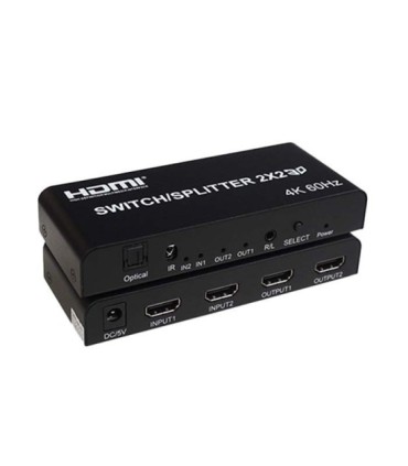 سوئیچ اسپلیتر 2 طرفه HDMI کی نت K-SWSP2022