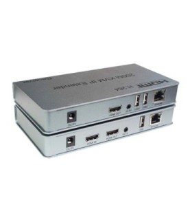 افزایش طول HDMI و USB (کی وی ام) بر روی کابل شبکه تا 200 متر کی نت K-EXKHDIP200