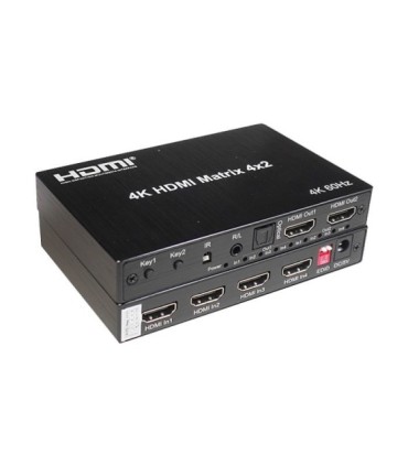 ماتریکس سوئیچ 4 در 2 HDMI با ریموت کنترل کی نت K-MAHD2042