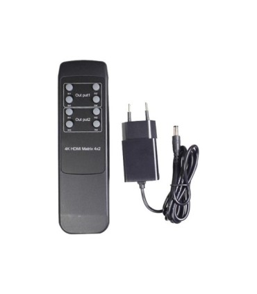 ماتریکس سوئیچ 4 در 2 HDMI با ریموت کنترل کی نت K-MAHD2042