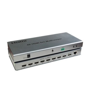 سوئیچ کواد 8 پورت HDMI با ریموت کنترل و آداپتور کی نت K-SWHDQ008