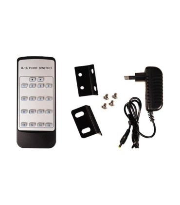 سوئیچ 16 پورت HDMI با ریموت کنترل کی نت K-SWHD2016