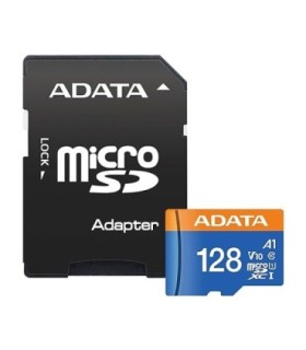 کارت حافظه microSDXC ای دیتا Premier کلاس 10 سرعت 100MBps ظرفیت 128 گیگابایت همراه با آداپتور SD