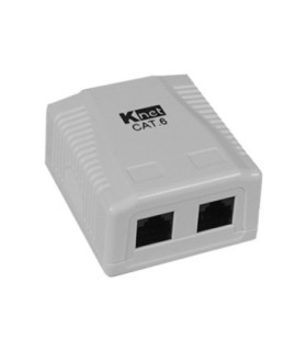 باکس پریز شبکه روکار 2 پورت Cat5e کی نت K-NBSC6U202