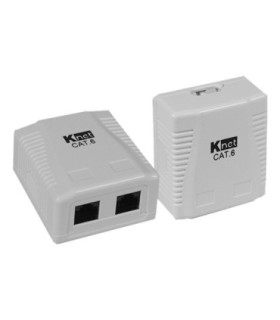 باکس پریز شبکه روکار 2 پورت Cat5e کی نت K-NBSC6U202