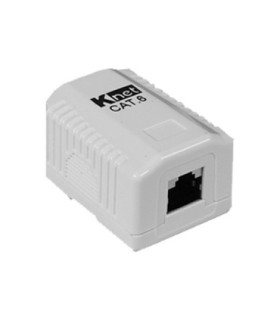 باکس پریز شبکه روکار تک پورت Cat6 کی نت K-NBSC6S102