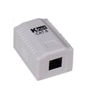 باکس پریز شبکه روکار تک پورت Cat6 کی نت K-NBSC6U102