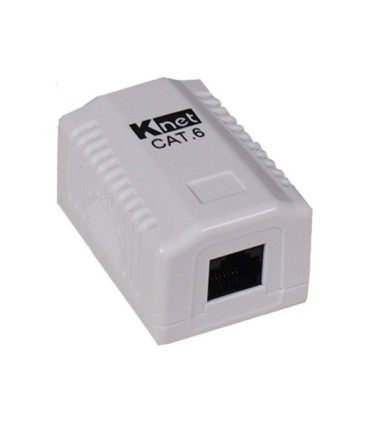 باکس پریز شبکه روکار تک پورت Cat6 کی نت K-NBSC6U102