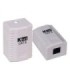 باکس پریز شبکه روکار تک پورت Cat6 کی نت K-NBSC6U102